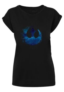 F4NT4STIC Extended Shoulder Star Wars Rise Of Skywalker Rebellen- T-Shirt Print - Black -F4Nt4Stic c6e6db43a8f04c3dbee4bf72b2e52437