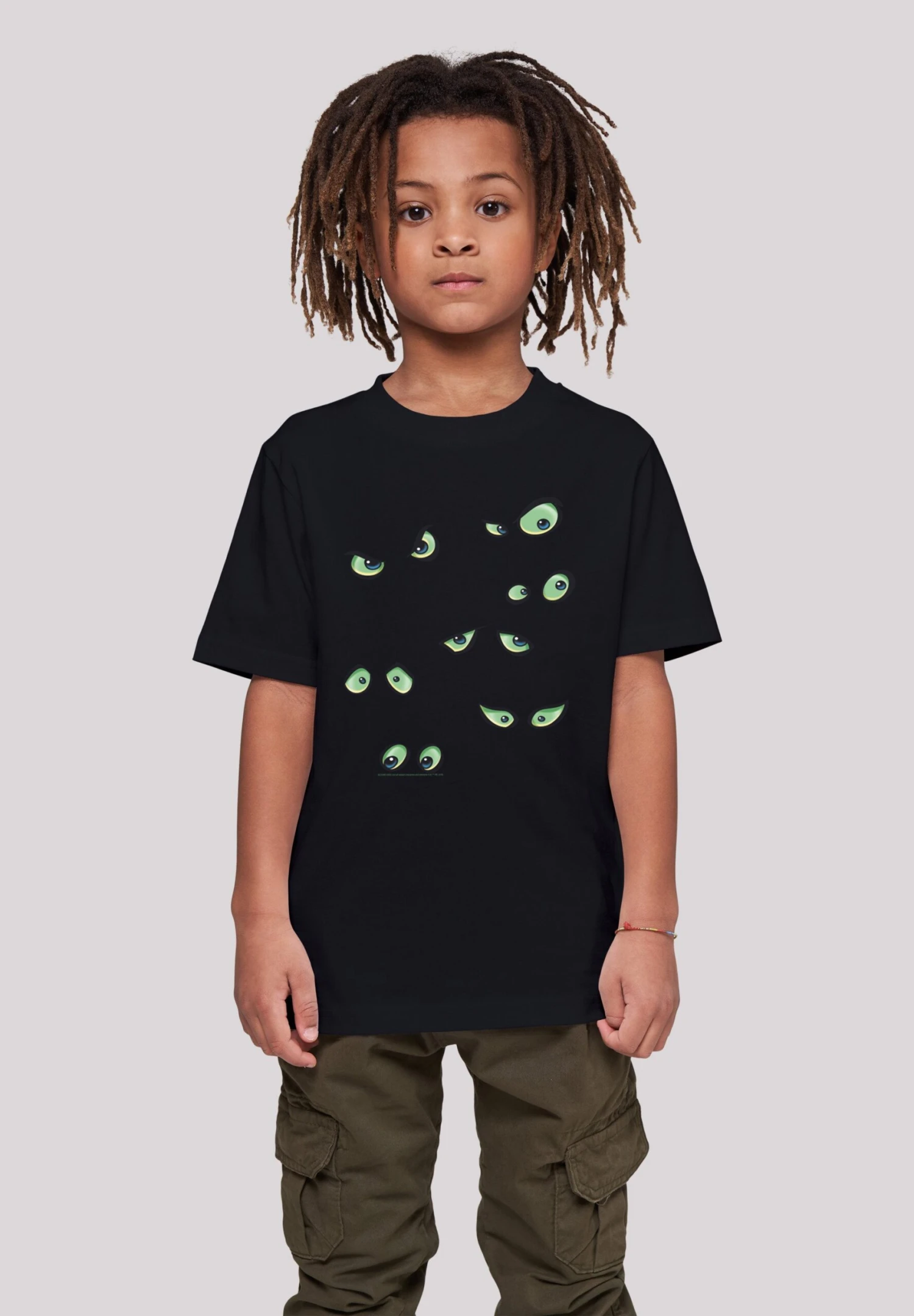 F4NT4STIC Scooby Doo Scary Eyes - T-Shirt Print - Black 4 F4NT4STIC Scooby Doo Scary Eyes - T-Shirt Print - Black - Afbeelding 2