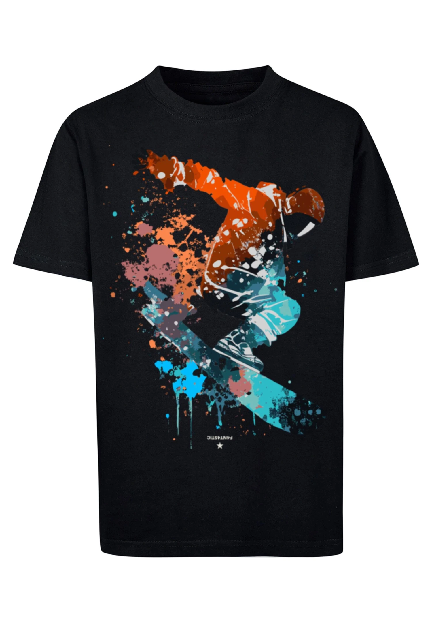 F4NT4STIC Snowboarder - T-Shirt Print - Schwarz 8 F4NT4STIC Snowboarder - T-Shirt Print - Schwarz - Afbeelding 6
