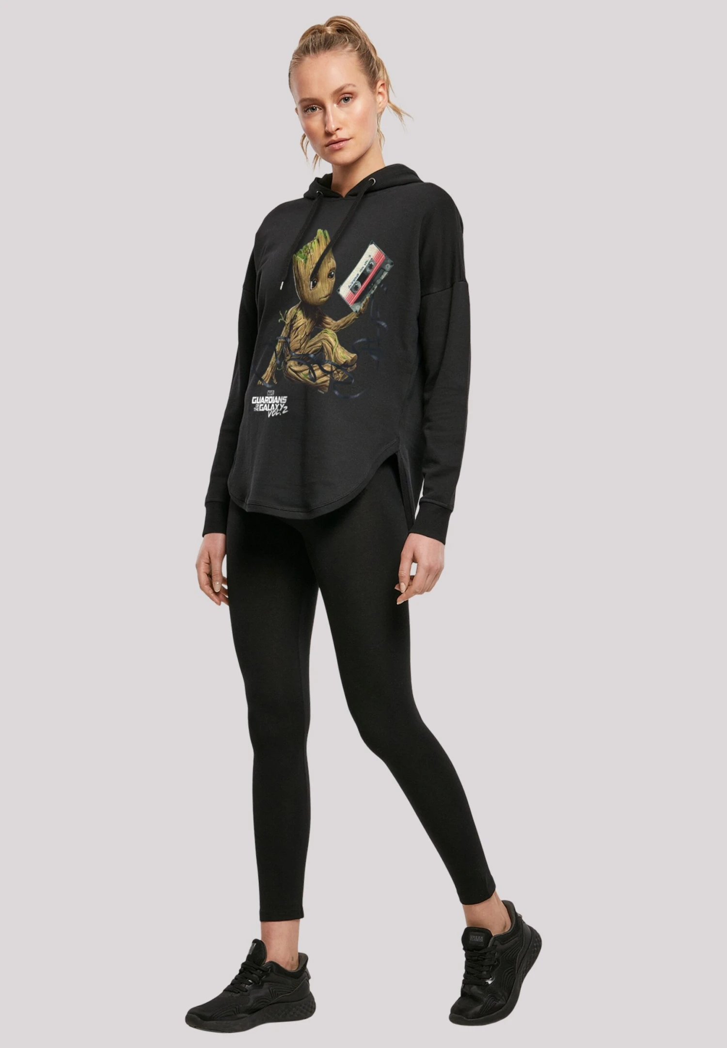 F4NT4STIC Marvel Guardians Of The Galaxy Vol2 Groot Tape - Hoodie - Black 4 F4NT4STIC Marvel Guardians Of The Galaxy Vol2 Groot Tape - Hoodie - Black - Afbeelding 2