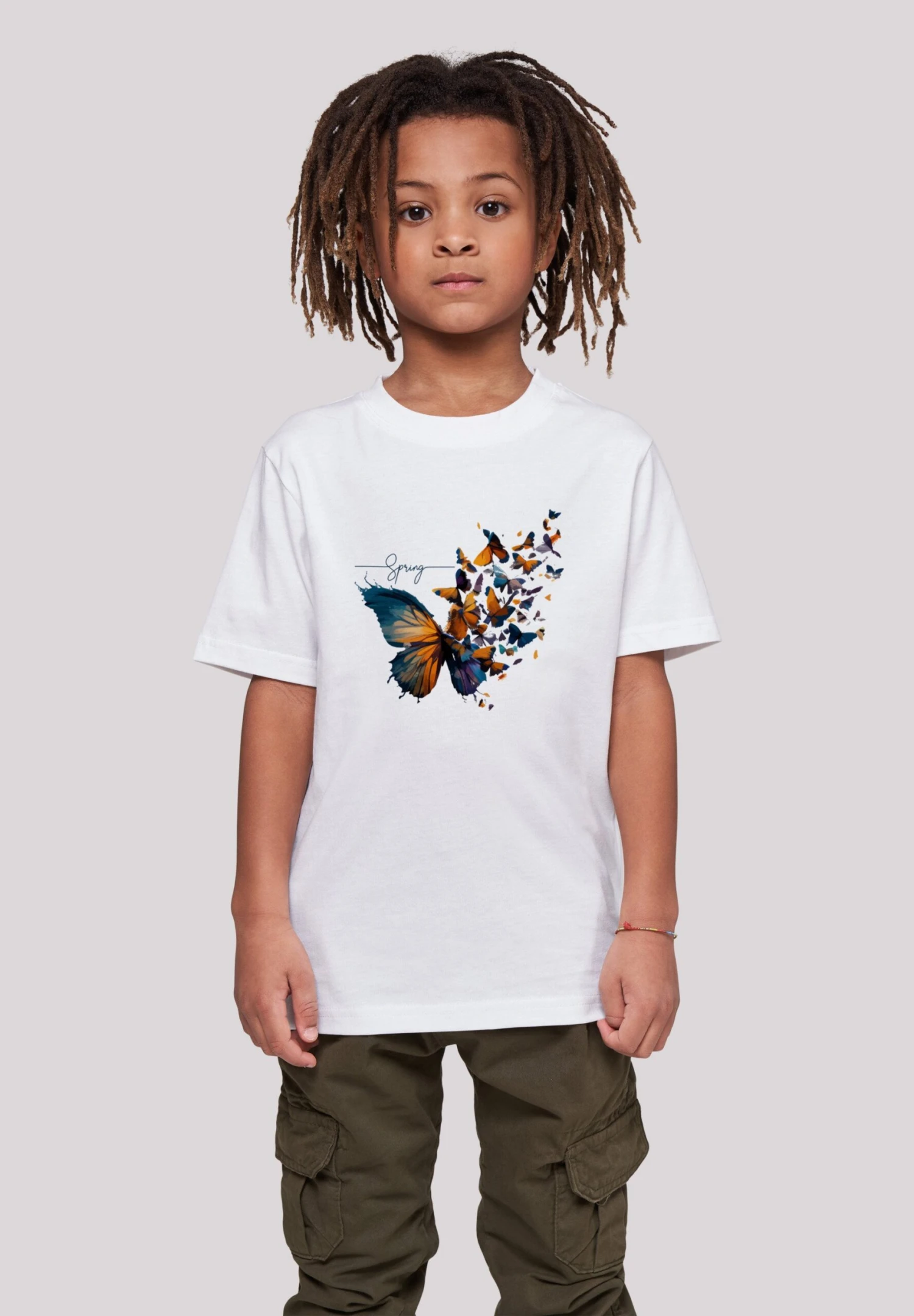 F4NT4STIC Schmetterling Frühling Unisex - T-Shirt Print - Weiß 4 F4NT4STIC Schmetterling Frühling Unisex - T-Shirt Print - Weiß - Afbeelding 2