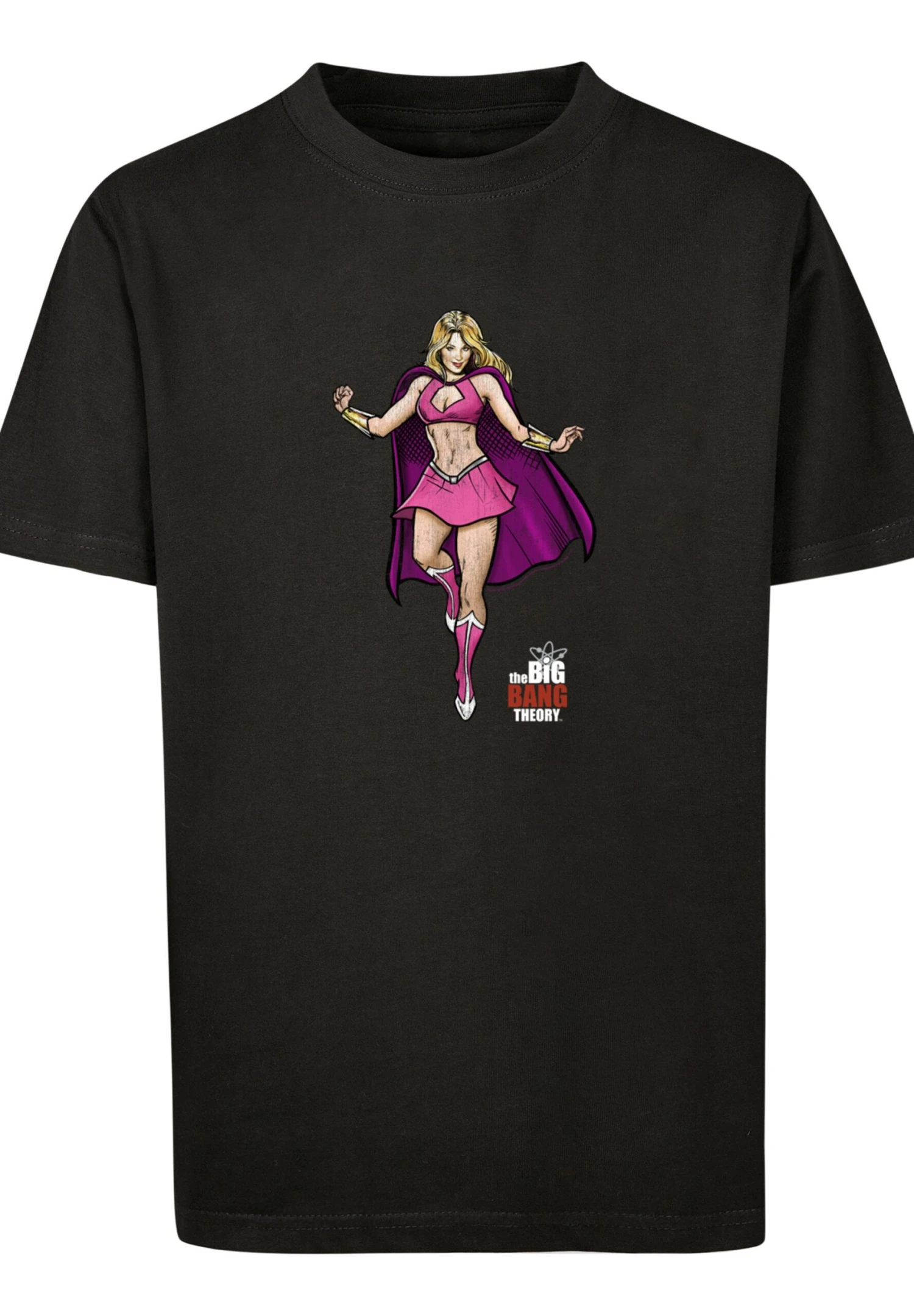 F4NT4STIC Big Bang Theory Tv Serie Penny Superhero - T-Shirt Print - Black 3 F4NT4STIC Big Bang Theory Tv Serie Penny Superhero - T-Shirt Print - Black