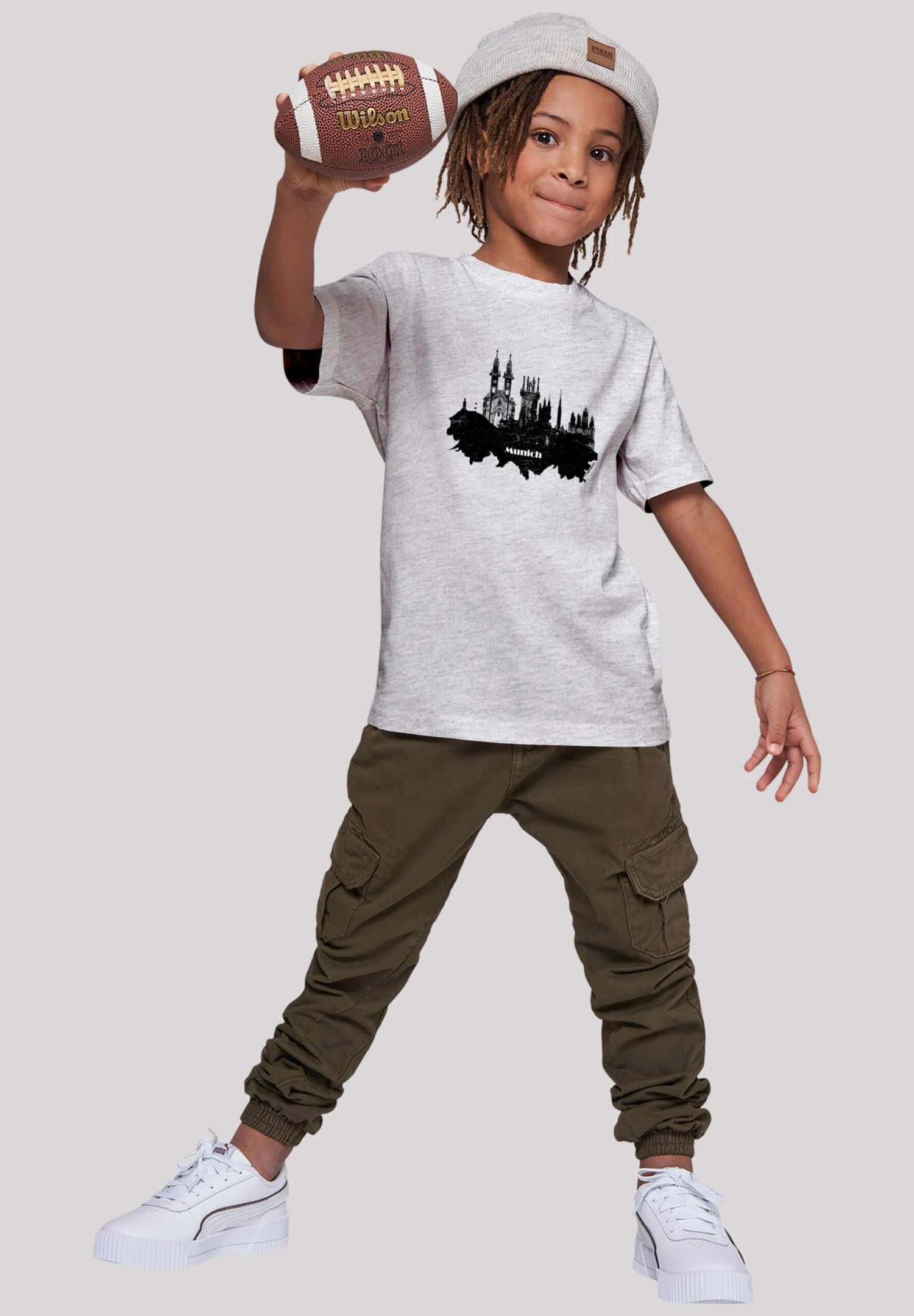 F4NT4STIC Cities Collection - Munich Skyline Unisex - T-Shirt Print - Heather Grey 3 F4NT4STIC Cities Collection - Munich Skyline Unisex - T-Shirt Print - Heather Grey