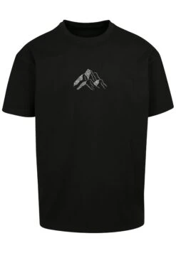 F4NT4STIC Mountain Berge Urlaub Winter Schnee Ski - T-Shirt Print - Schwarz -F4Nt4Stic ccd654a9bace43119157c00b4a8b0574