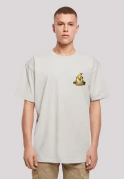 F4NT4STIC Rubber Duck Wizard Oversize - T-Shirt Print - Lightasphalt