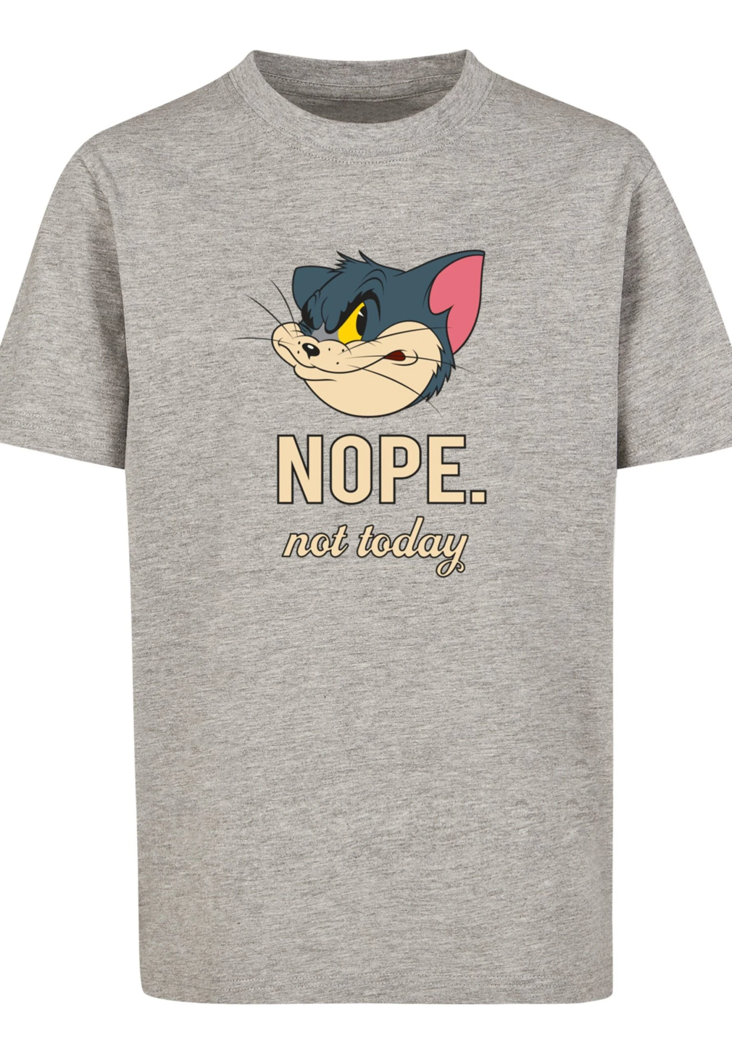 F4NT4STIC Tom And Jerry Tv Serie Nope Not Today - T-Shirt Print - Heather Grey 8 F4NT4STIC Tom And Jerry Tv Serie Nope Not Today - T-Shirt Print - Heather Grey - Afbeelding 6