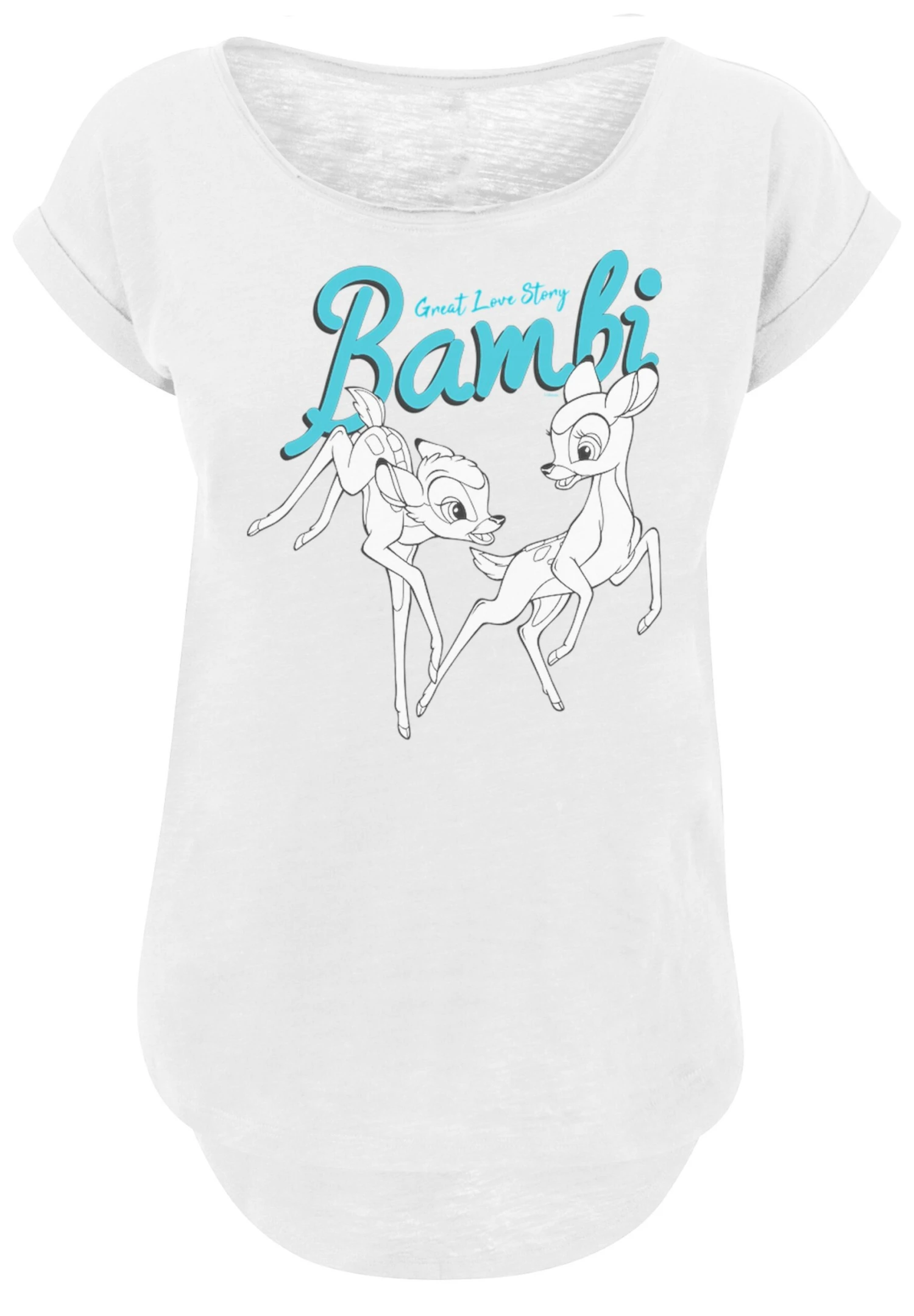 F4NT4STIC Bambi Great Love Story - T-Shirt Print - White 8 F4NT4STIC Bambi Great Love Story - T-Shirt Print - White - Afbeelding 6