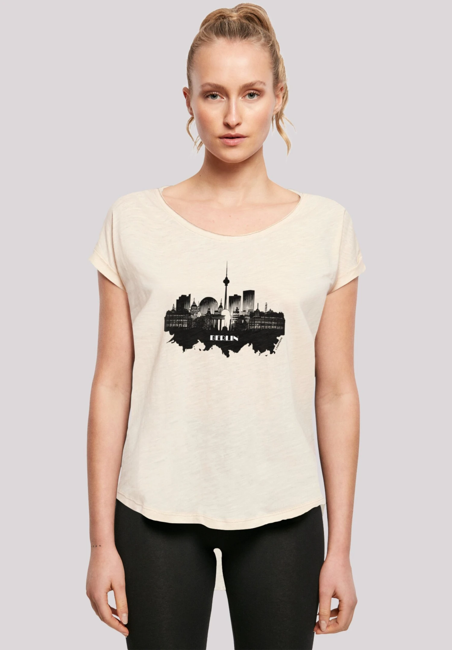 F4NT4STIC Cities Collection - Berlin Skyline - T-Shirt Print - Whitesand 3 F4NT4STIC Cities Collection - Berlin Skyline - T-Shirt Print - Whitesand