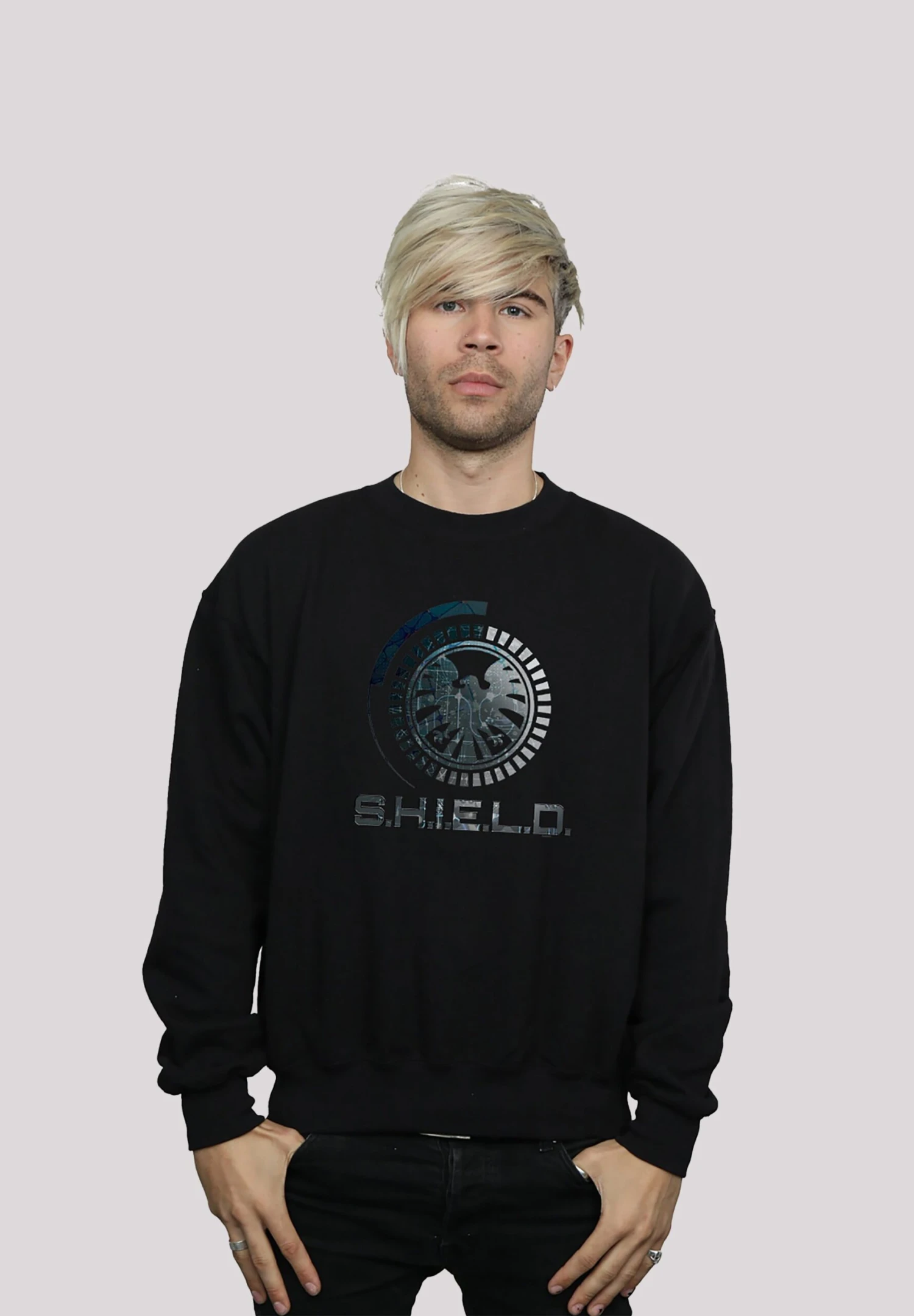 F4NT4STIC Marvel Avengers Shield CircuitsPremium Superhelden Iron Man - Sweater - Black 3 F4NT4STIC Marvel Avengers Shield CircuitsPremium Superhelden Iron Man - Sweater - Black