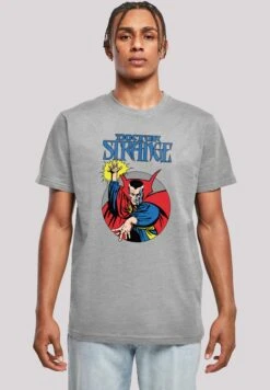 F4NT4STIC Marvel Boys Doctor Strange Circle - T-Shirt Print - Heather Grey
