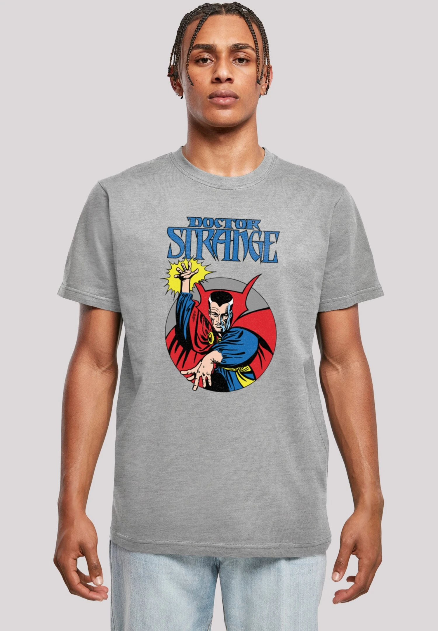 F4NT4STIC Marvel Boys Doctor Strange Circle - T-Shirt Print - Heather Grey 3 F4NT4STIC Marvel Boys Doctor Strange Circle - T-Shirt Print - Heather Grey