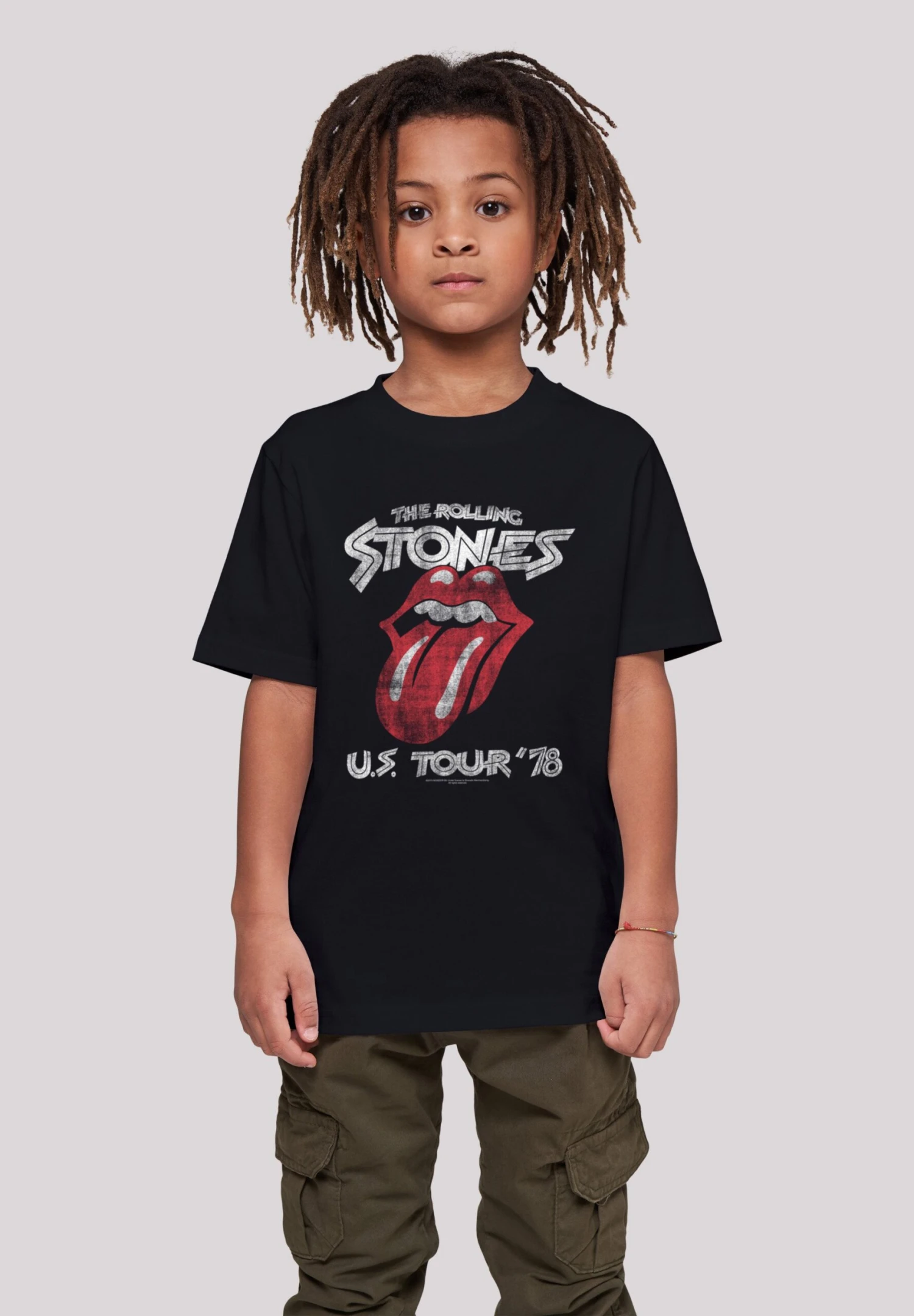 F4NT4STIC The Rolling Stones Rock Band Us Tour '78 Front - T-Shirt Print - Black 4 F4NT4STIC The Rolling Stones Rock Band Us Tour '78 Front - T-Shirt Print - Black - Afbeelding 2