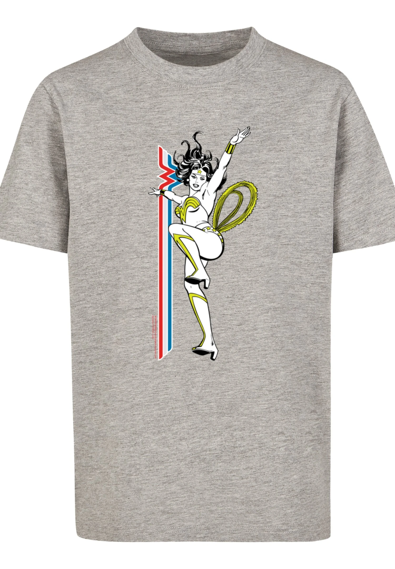 F4NT4STIC Dc Comics Retro Pose - T-Shirt Print - Heather Grey 8 F4NT4STIC Dc Comics Retro Pose - T-Shirt Print - Heather Grey - Afbeelding 6