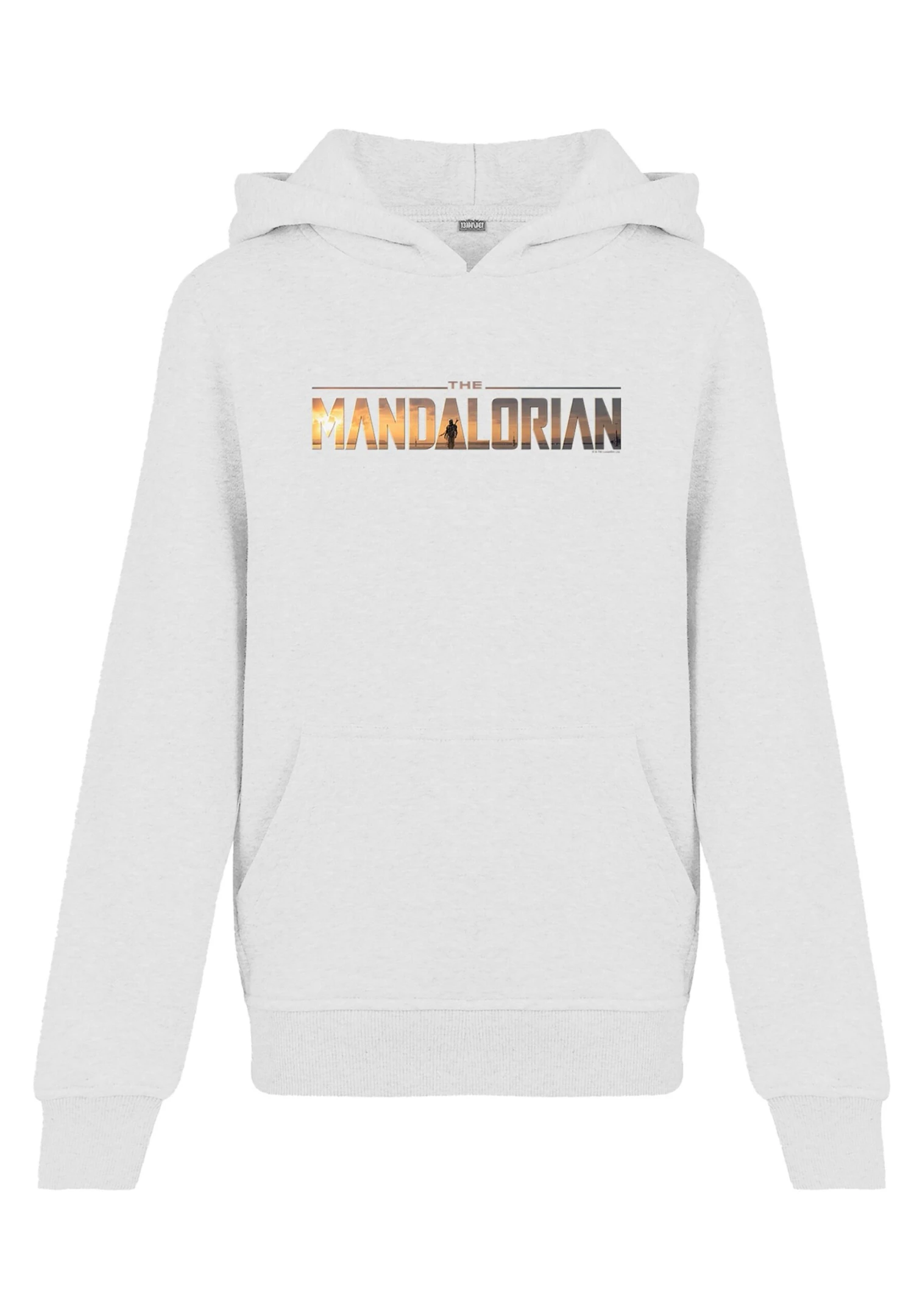 F4NT4STIC Star Wars The Mandalorian Logo Premium Krieg Der Sterne Fan Me - Hoodie - White 4 F4NT4STIC Star Wars The Mandalorian Logo Premium Krieg Der Sterne Fan Me - Hoodie - White - Afbeelding 2