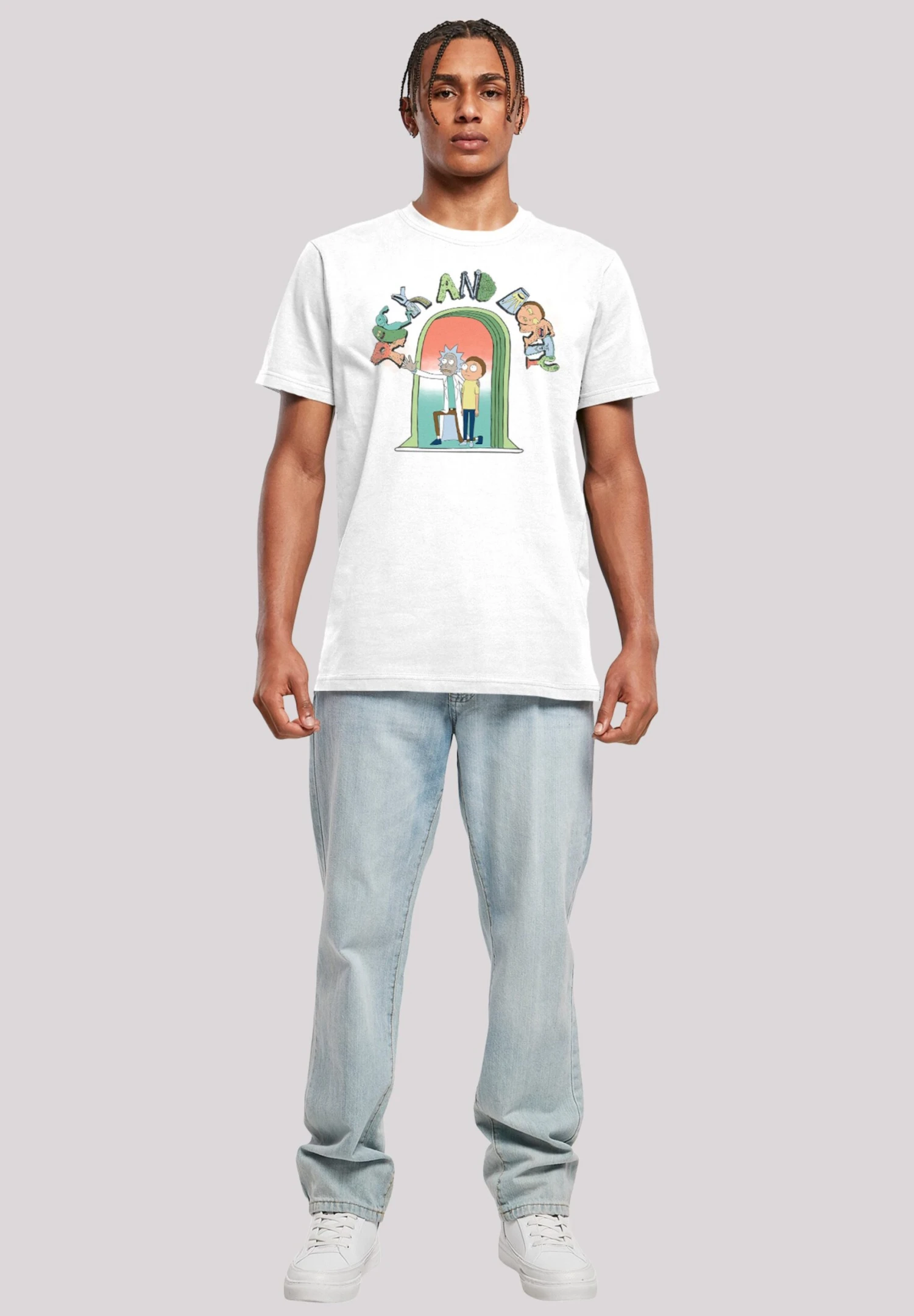 F4NT4STIC Rick And Morty Icon - T-Shirt Print - White 4 F4NT4STIC Rick And Morty Icon - T-Shirt Print - White - Afbeelding 2