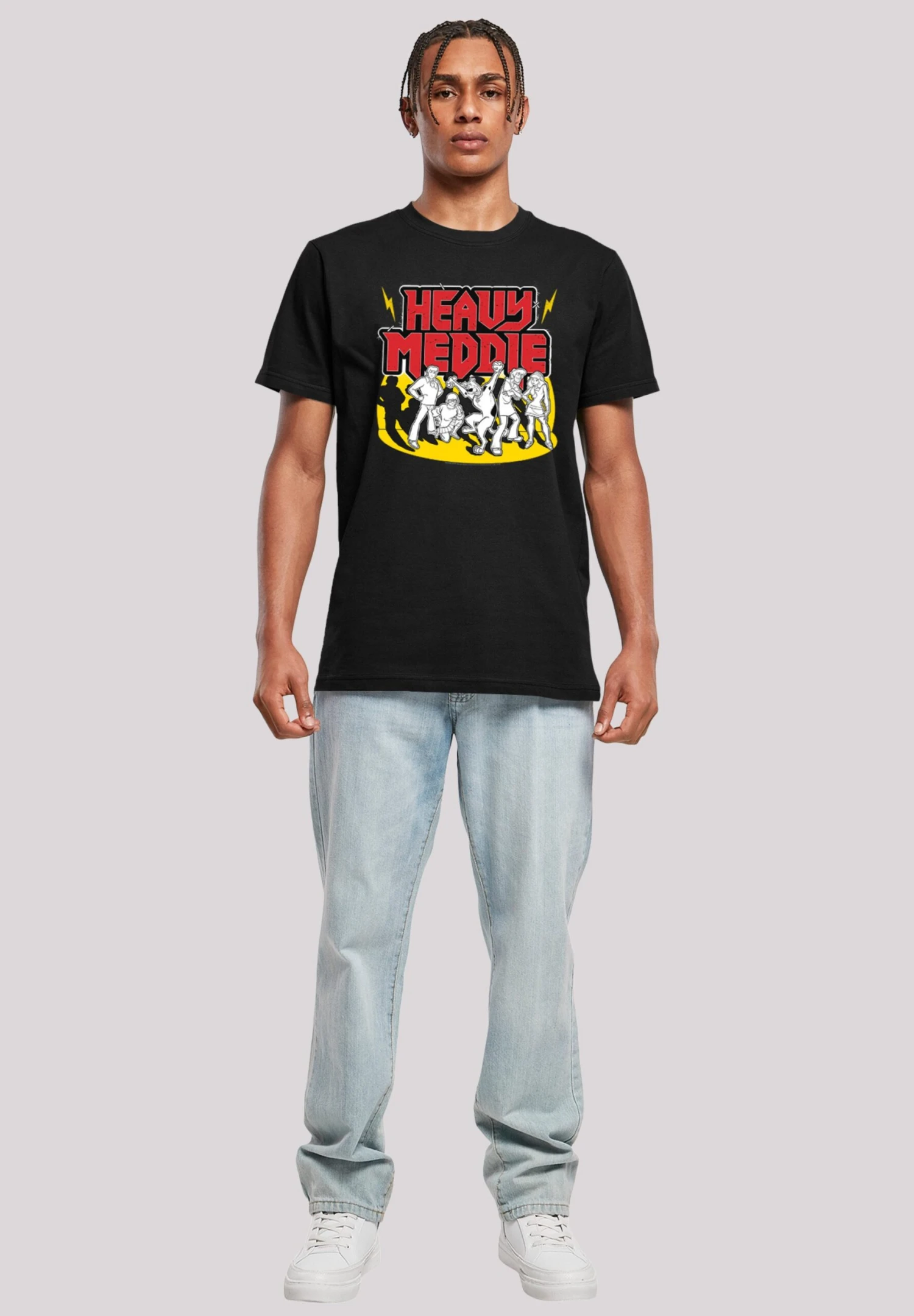 F4NT4STIC Scooby Doo Heavy Meddle- T-Shirt Print - Black 4 F4NT4STIC Scooby Doo Heavy Meddle- T-Shirt Print - Black - Afbeelding 2
