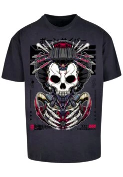 F4NT4STIC Bone Cyber Neogeisha Cyberpunk Styles - T-Shirt Print - Navy -F4Nt4Stic d75ffaf9678747ada5d2e78f18851a18