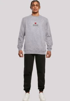 F4NT4STIC Pixel Herz Happy New Year Silvester - Sweater - Heather Grey 10 F4NT4STIC Pixel Herz Happy New Year Silvester - Sweater - Heather Grey -F4Nt4Stic d79f2e1594f641cfac62df6ebfc79855