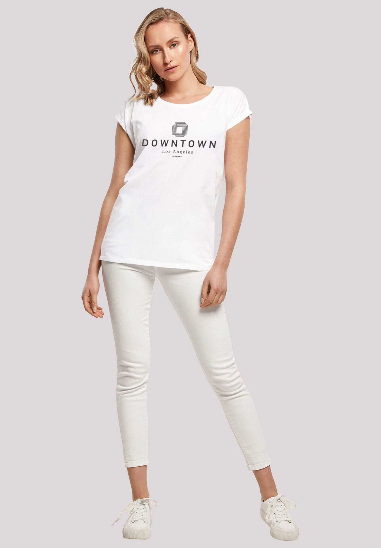 F4NT4STIC Downtown La Short Sleeve - T-Shirt Print - Weiß 4 F4NT4STIC Downtown La Short Sleeve - T-Shirt Print - Weiß - Afbeelding 2