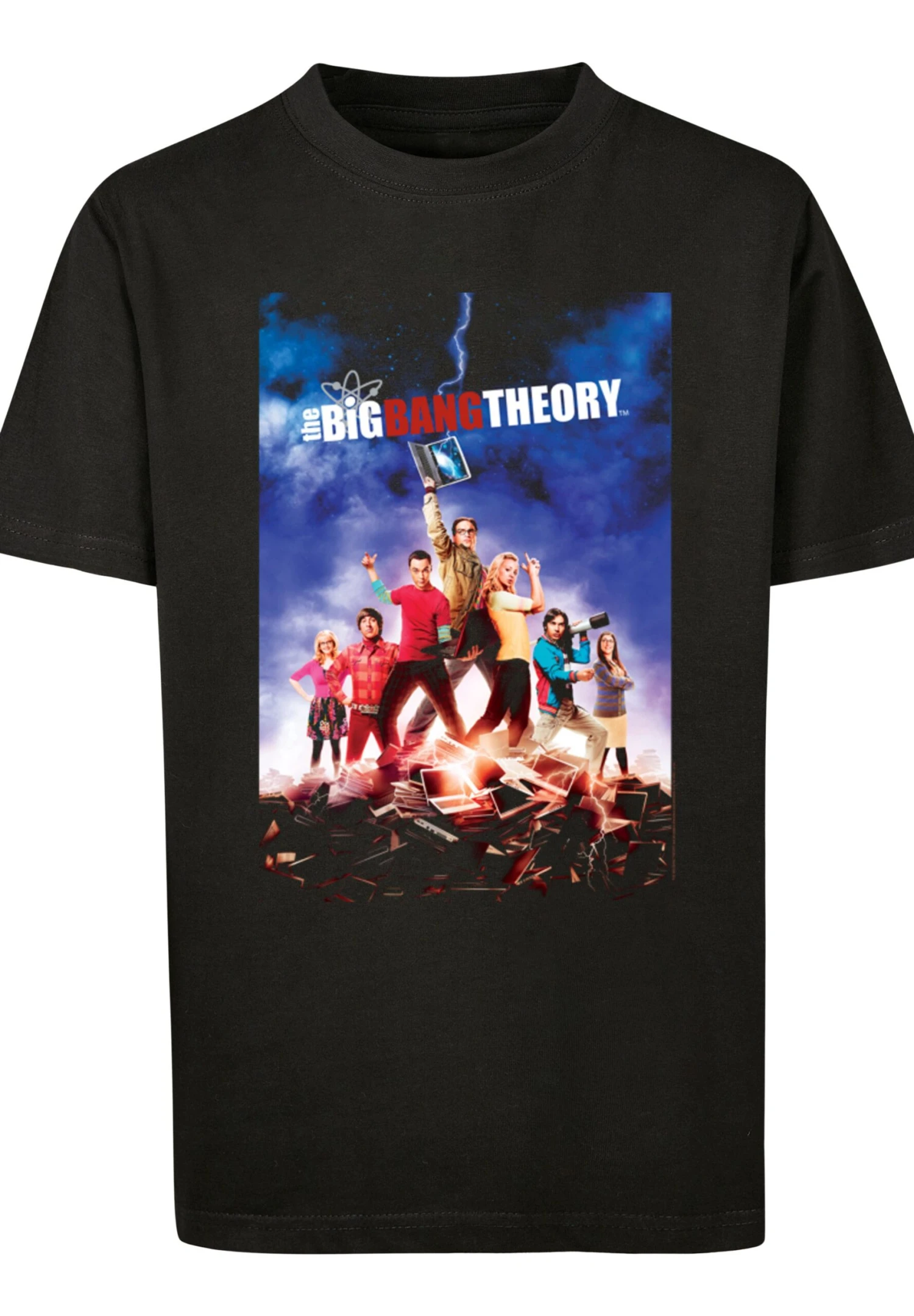 F4NT4STIC Big Bang Theory Tv Serie Character Poster - T-Shirt Print - Black 8 F4NT4STIC Big Bang Theory Tv Serie Character Poster - T-Shirt Print - Black - Afbeelding 6
