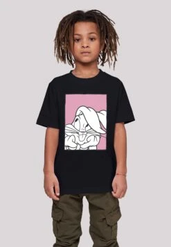 F4NT4STIC Looney Tunes Bugs Bunny Adore - T-Shirt Print - Black