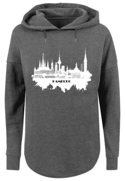 F4NT4STIC Cities Collection - Hamburg Skyline - Hoodie - Charcoal -F4Nt4Stic dce7715795b8406791557e6a5326ecb5