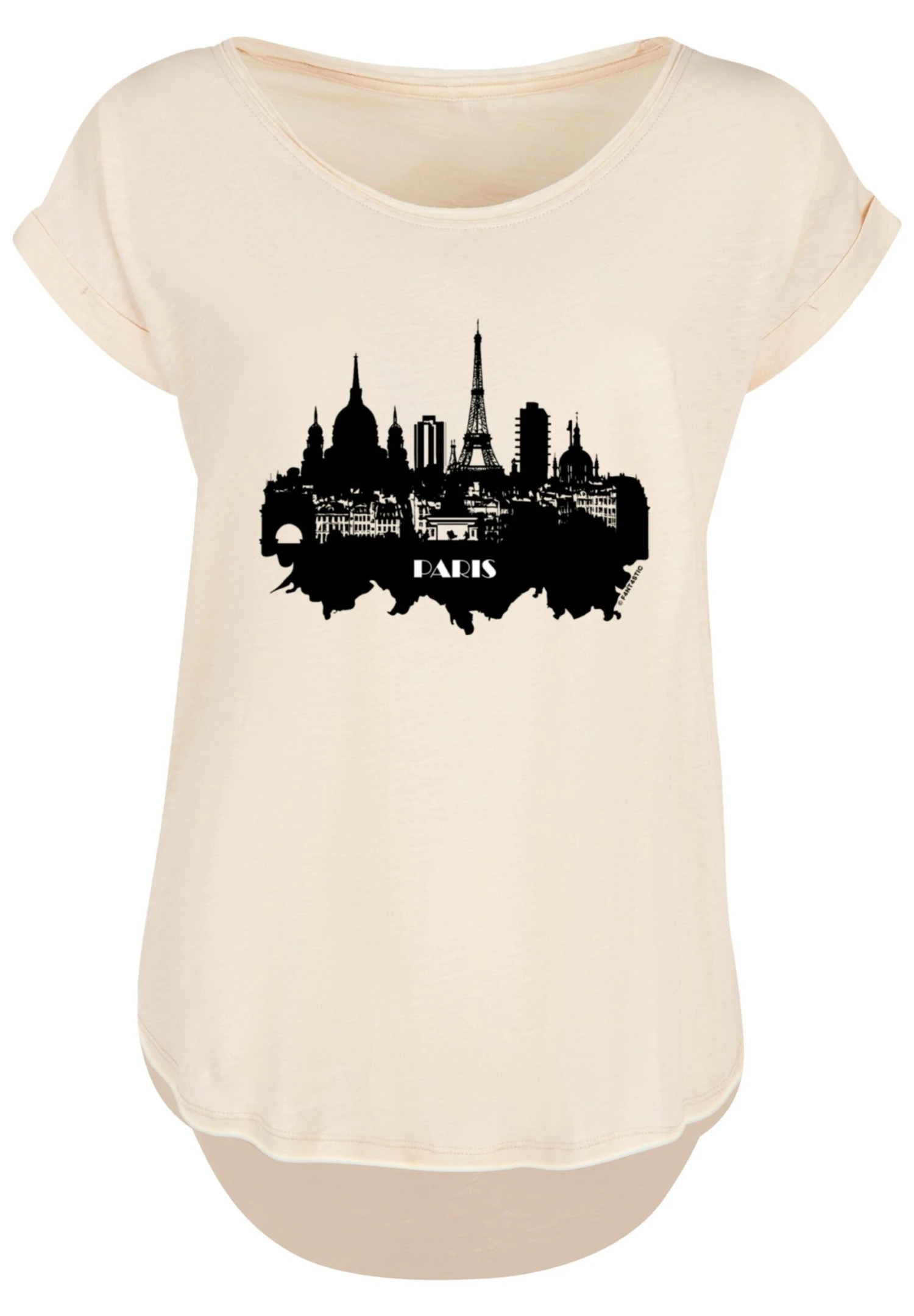 F4NT4STIC Paris Skyline Long- T-Shirt Print - Whitesand 8 F4NT4STIC Paris Skyline Long- T-Shirt Print - Whitesand - Afbeelding 6