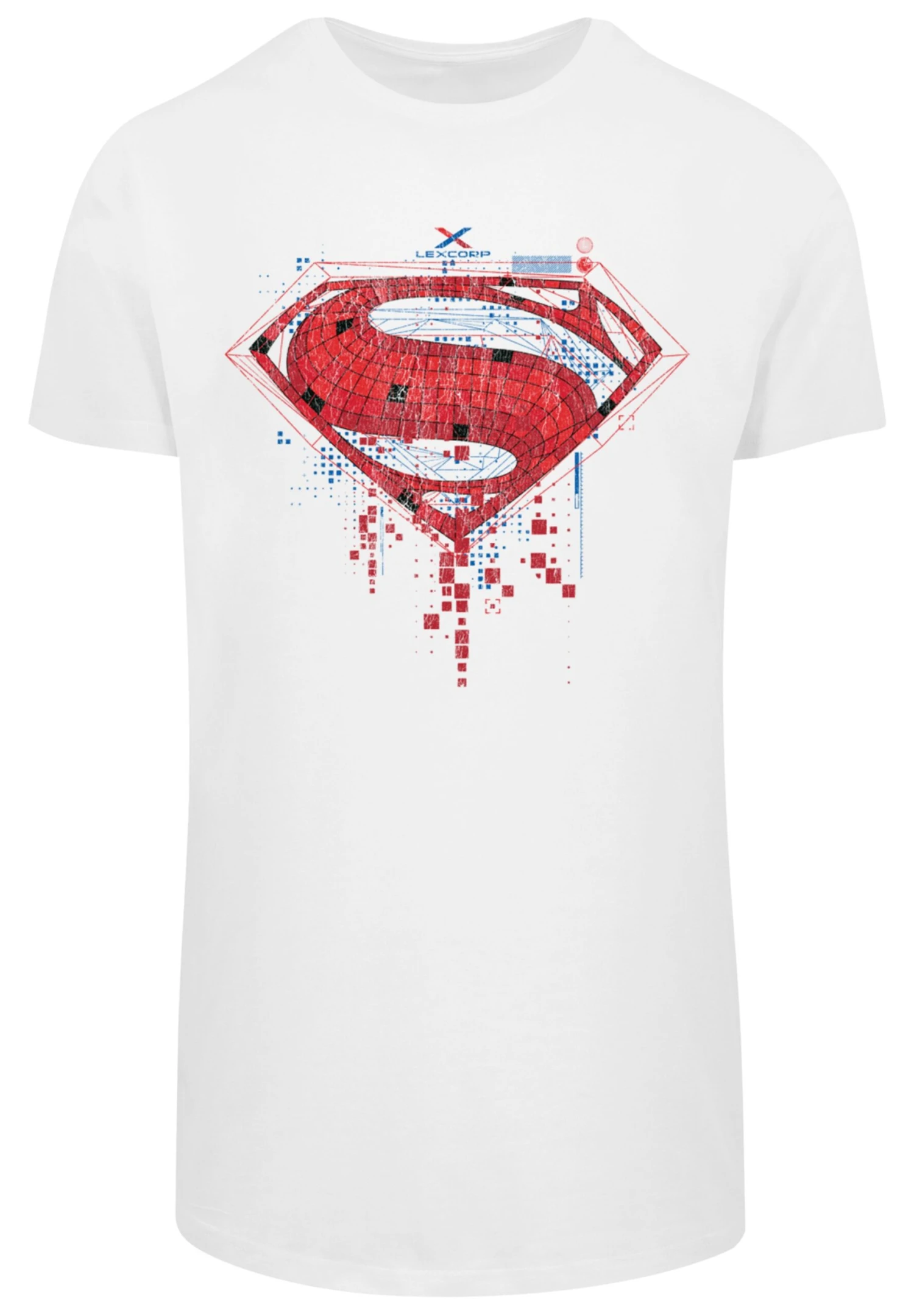 F4NT4STIC Dc Comis Superhelden Superman Geo Logo - T-Shirt Print - White 8 F4NT4STIC Dc Comis Superhelden Superman Geo Logo - T-Shirt Print - White - Afbeelding 6