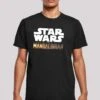 F4NT4STIC Star Wars The Mandalorian Logo - T-Shirt Print - Black