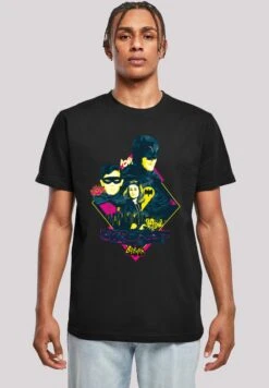 F4NT4STIC Dc Comics Superhelden Batman Tv Serie Character Pop Art - T-Shirt Print - Black