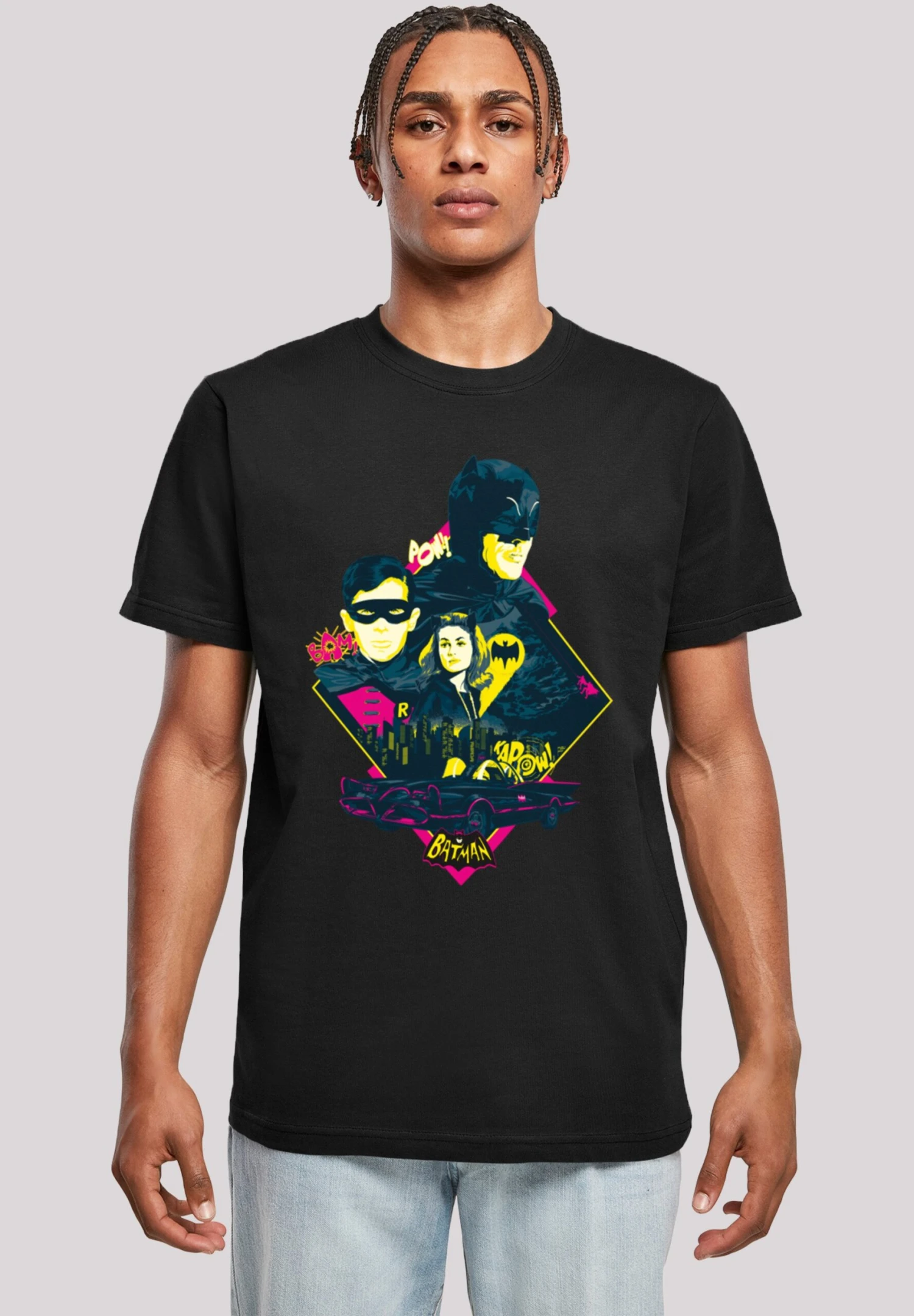 F4NT4STIC Dc Comics Superhelden Batman Tv Serie Character Pop Art - T-Shirt Print - Black 3 F4NT4STIC Dc Comics Superhelden Batman Tv Serie Character Pop Art - T-Shirt Print - Black