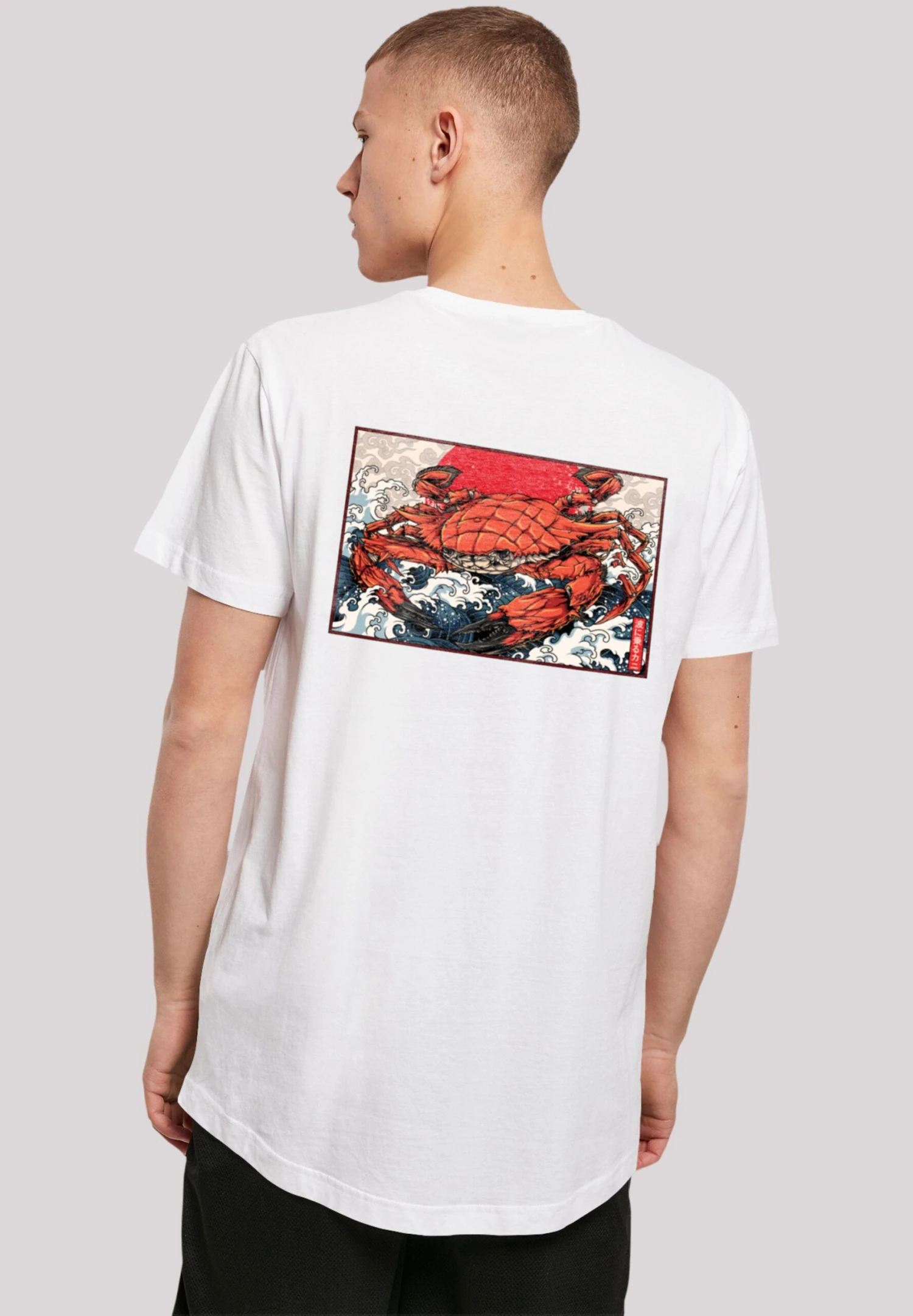F4NT4STIC Welle Crab Japan - T-Shirt Print - Weiß 3 F4NT4STIC Welle Crab Japan - T-Shirt Print - Weiß