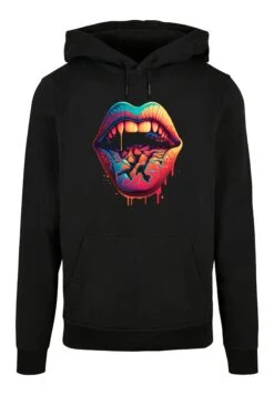 F4NT4STIC Drooling Lips - Hoodie - Schwarz -F4Nt4Stic e0db55a4b0784ece99c9e3cc516bf870