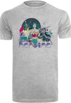 F4NT4STIC Dc Comics Justice League Heroine - T-Shirt Print - Heather Grey -F4Nt4Stic e0e7a17f56924acf98f5fd42e04b31c9