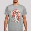 F4NT4STIC Tom Und Jerry Rocket Prank - T-Shirt Print - Heather Grey -F4Nt4Stic e28ecbfdb9494ef1802895c3a11f6bb6