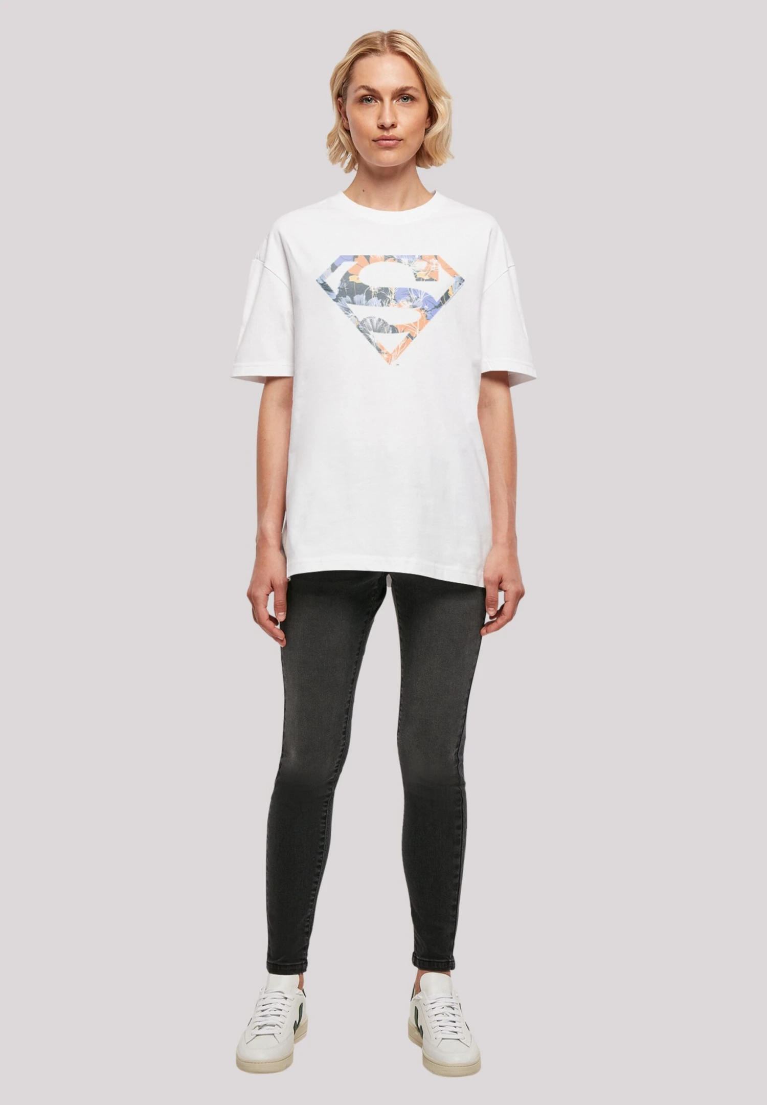 F4NT4STIC Superman - T-Shirt Print - White 4 F4NT4STIC Superman - T-Shirt Print - White - Afbeelding 2