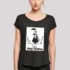 F4NT4STIC Disney Mary Poppins Rooftop Landing With Long - T-Shirt Print - Black
