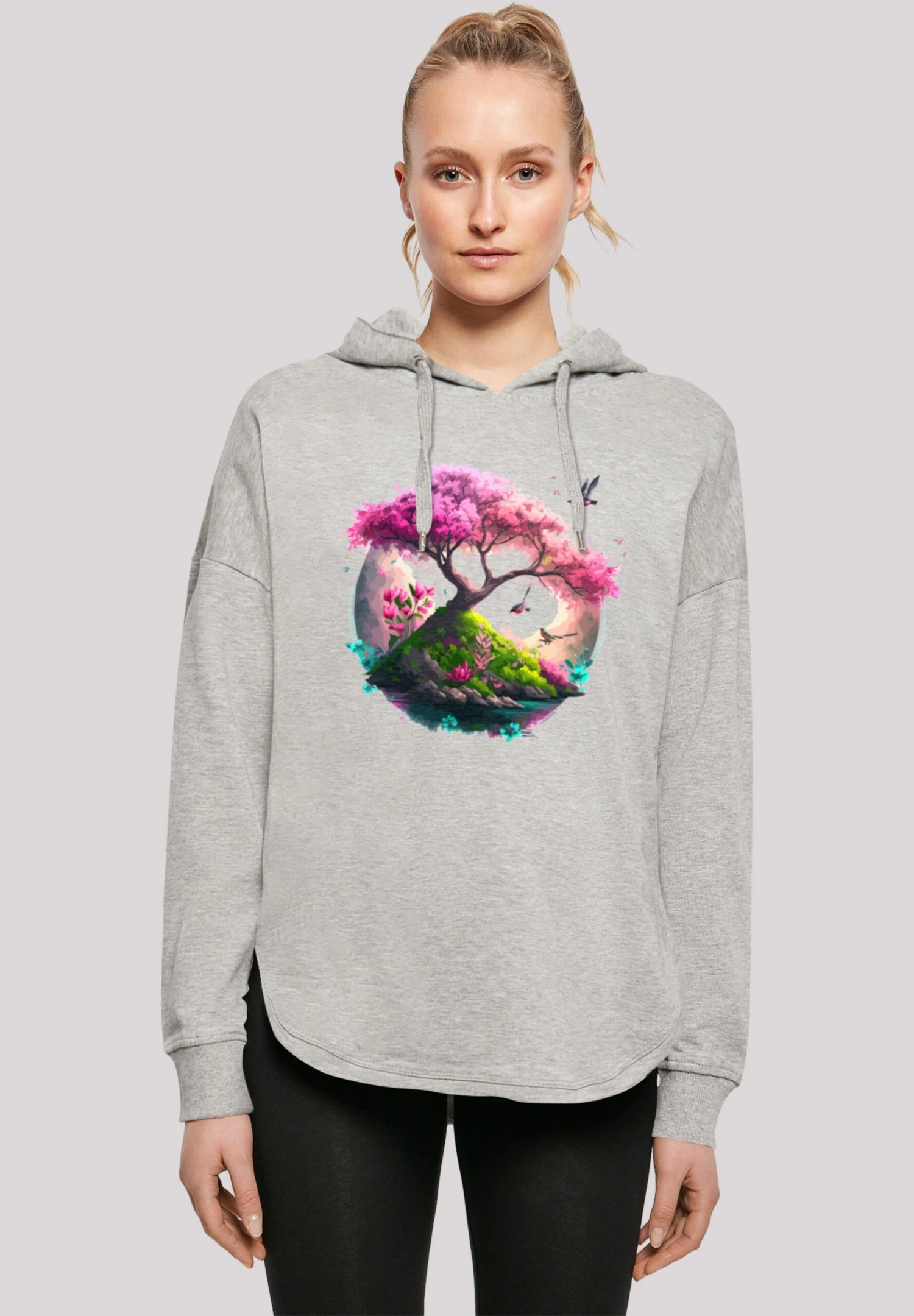 F4NT4STIC Kirschblüten Baum- Hoodie - Grey 3 F4NT4STIC Kirschblüten Baum- Hoodie - Grey