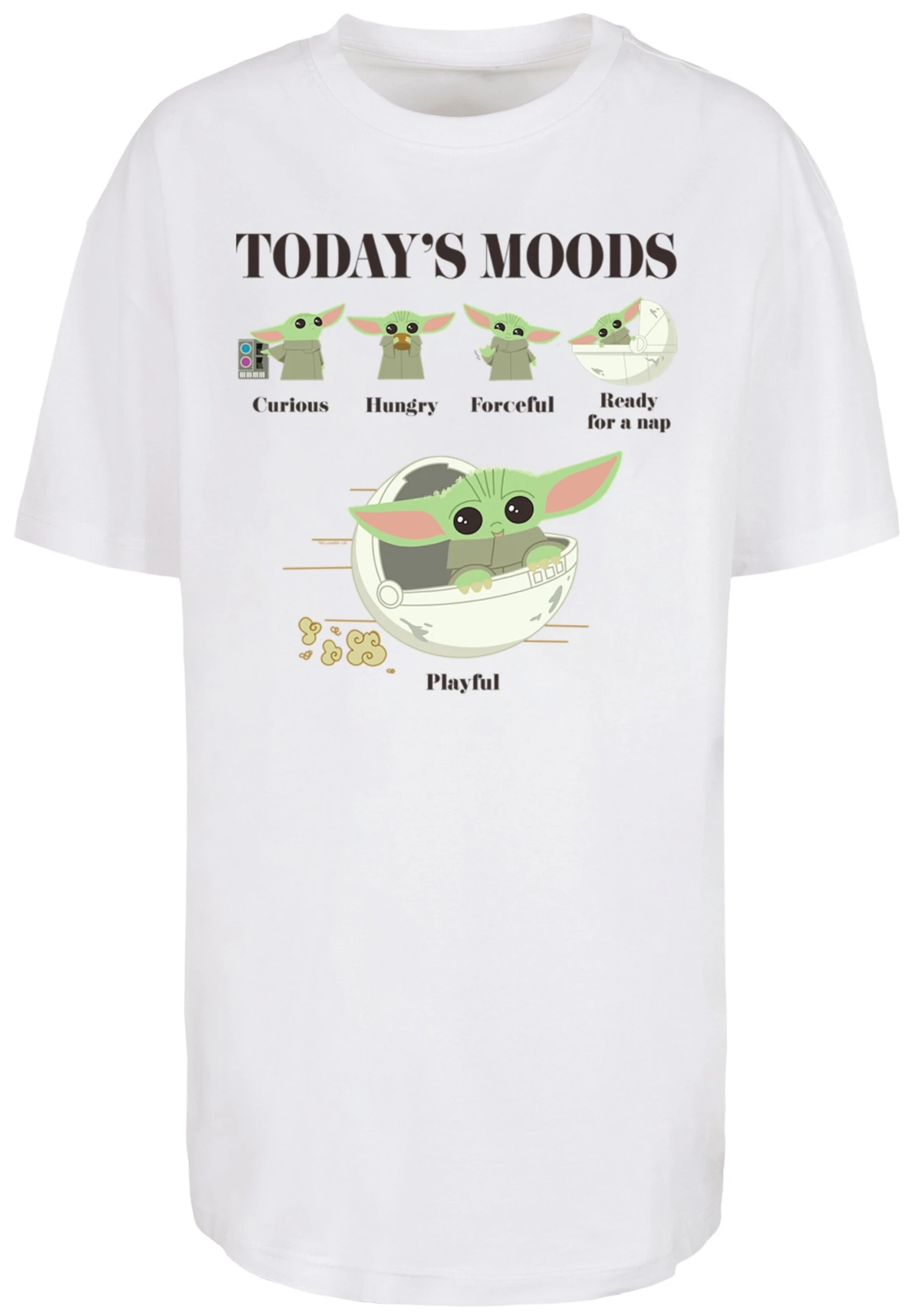 F4NT4STIC Star Wars The Mandalorian The Child Moods - T-Shirt Print - White 8 F4NT4STIC Star Wars The Mandalorian The Child Moods - T-Shirt Print - White - Afbeelding 6