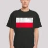 F4NT4STIC Poland Polen Flagge Distressed - T-Shirt Print - Schwarz -F4Nt4Stic e742619b1d124e1e88d866c3e8d21a01