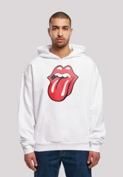 F4NT4STIC The Rolling Stones Rockband Classic Tongue - Hoodie - White