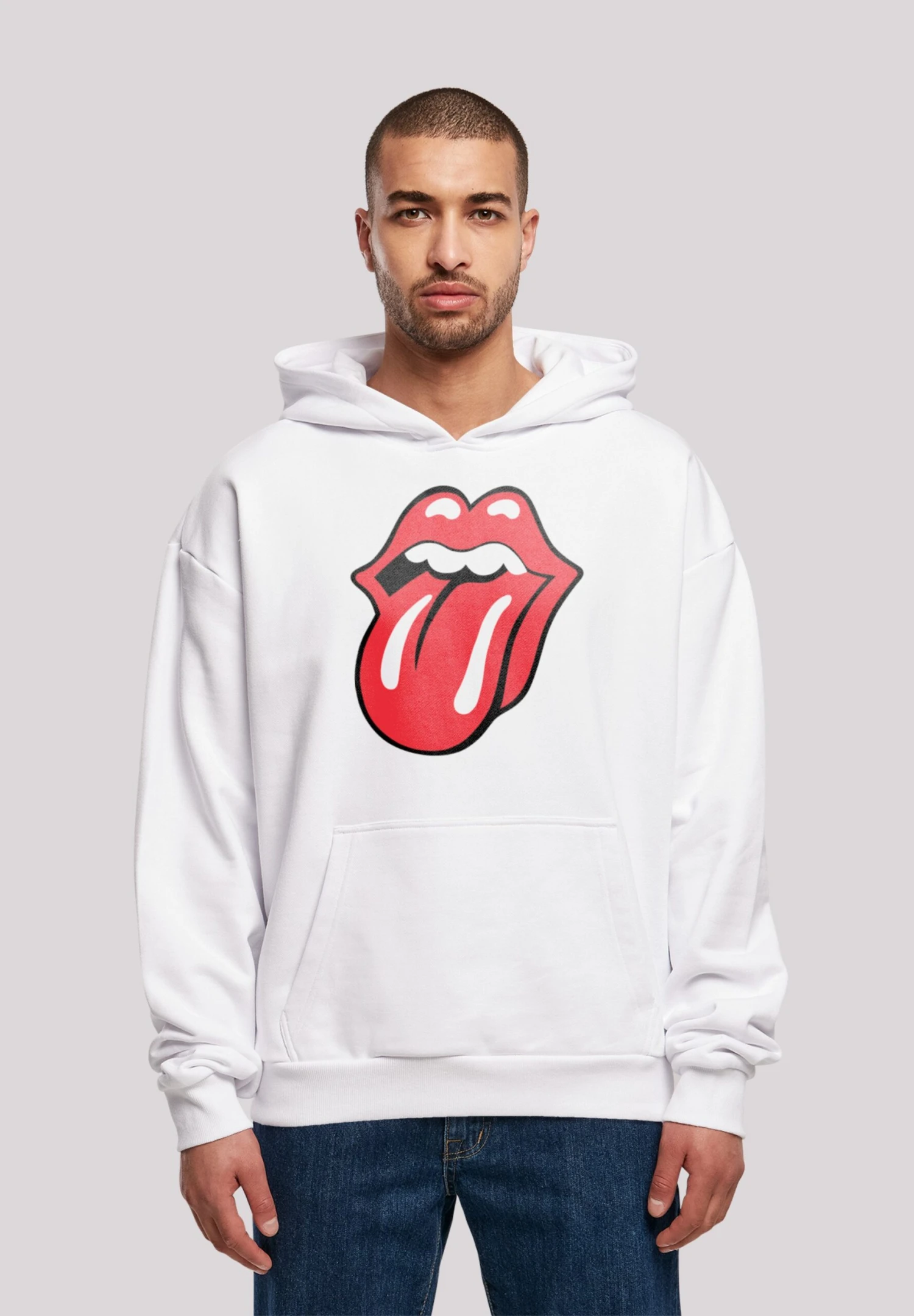 F4NT4STIC The Rolling Stones Rockband Classic Tongue - Hoodie - White 3 F4NT4STIC The Rolling Stones Rockband Classic Tongue - Hoodie - White