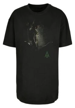 F4NT4STIC Dc Comics Superhelden Arrow Hooded Focus - T-Shirt Print - Black -F4Nt4Stic e99946cbf3b540aeaee6093069613dde