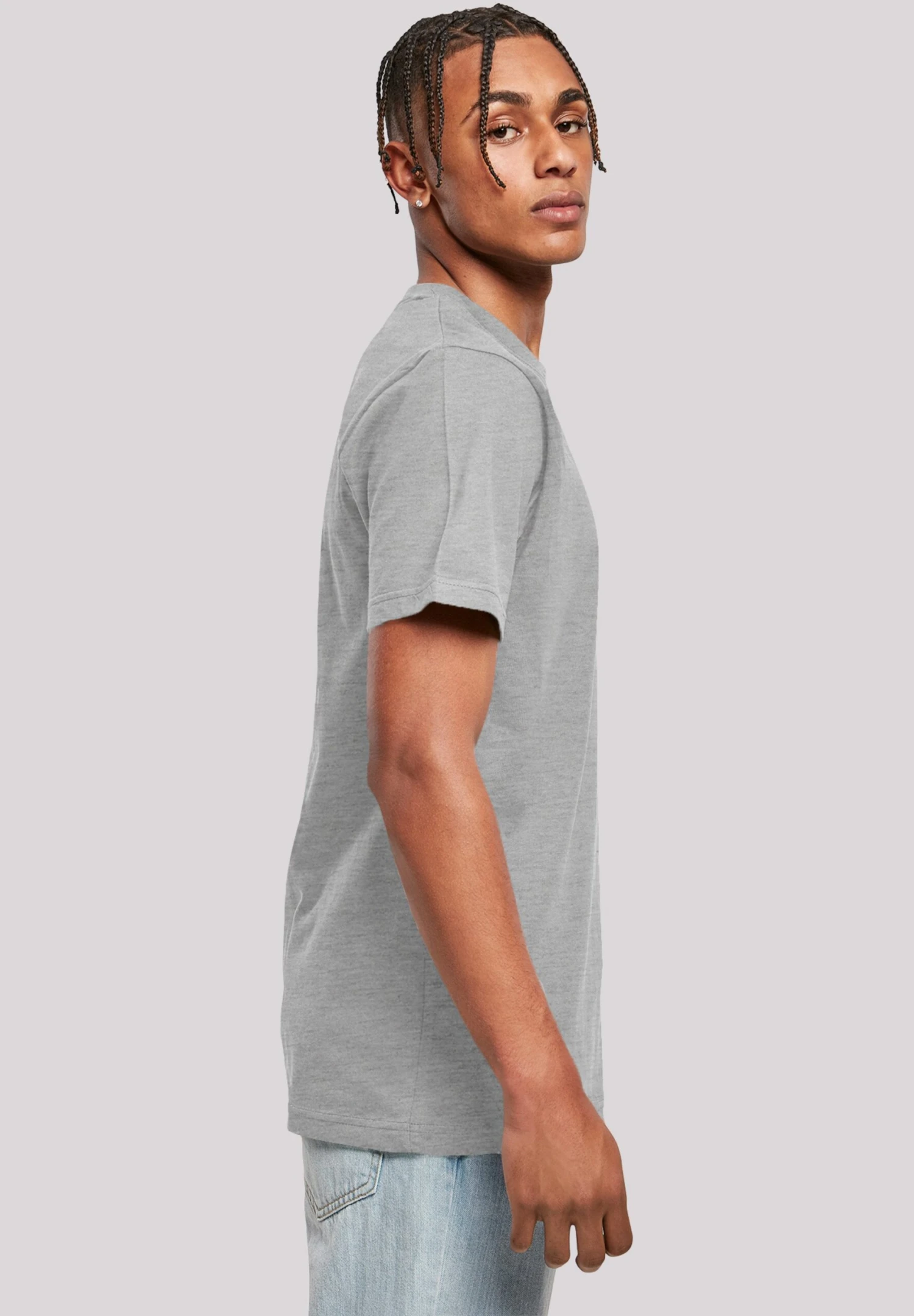 F4NT4STIC Rick And Morty Pickle Rick - T-Shirt Print - Heather Grey 6 F4NT4STIC Rick And Morty Pickle Rick - T-Shirt Print - Heather Grey - Afbeelding 4