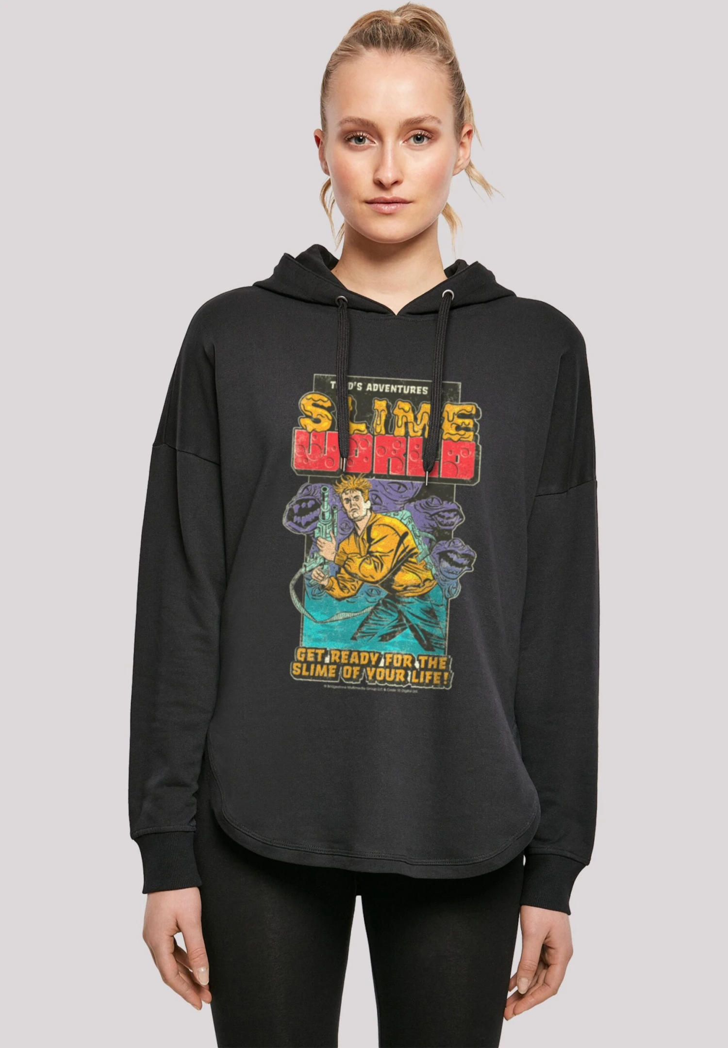 F4NT4STIC Retro Gaming Todd'S Adventures In Slimeworld - Hoodie - Black 3 F4NT4STIC Retro Gaming Todd'S Adventures In Slimeworld - Hoodie - Black