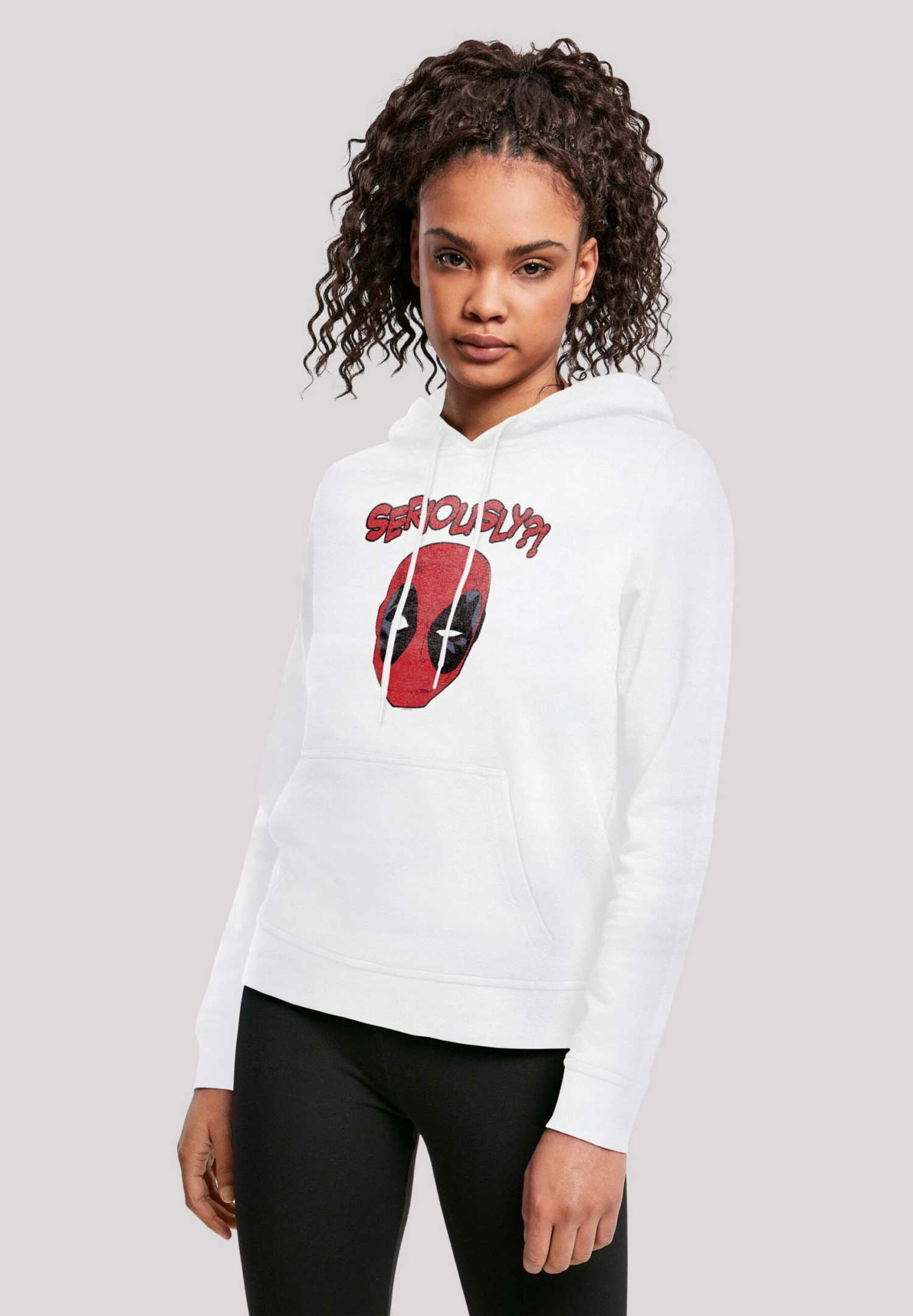 F4NT4STIC Marvel Deadpool Seriously- Hoodie - White 3 F4NT4STIC Marvel Deadpool Seriously- Hoodie - White