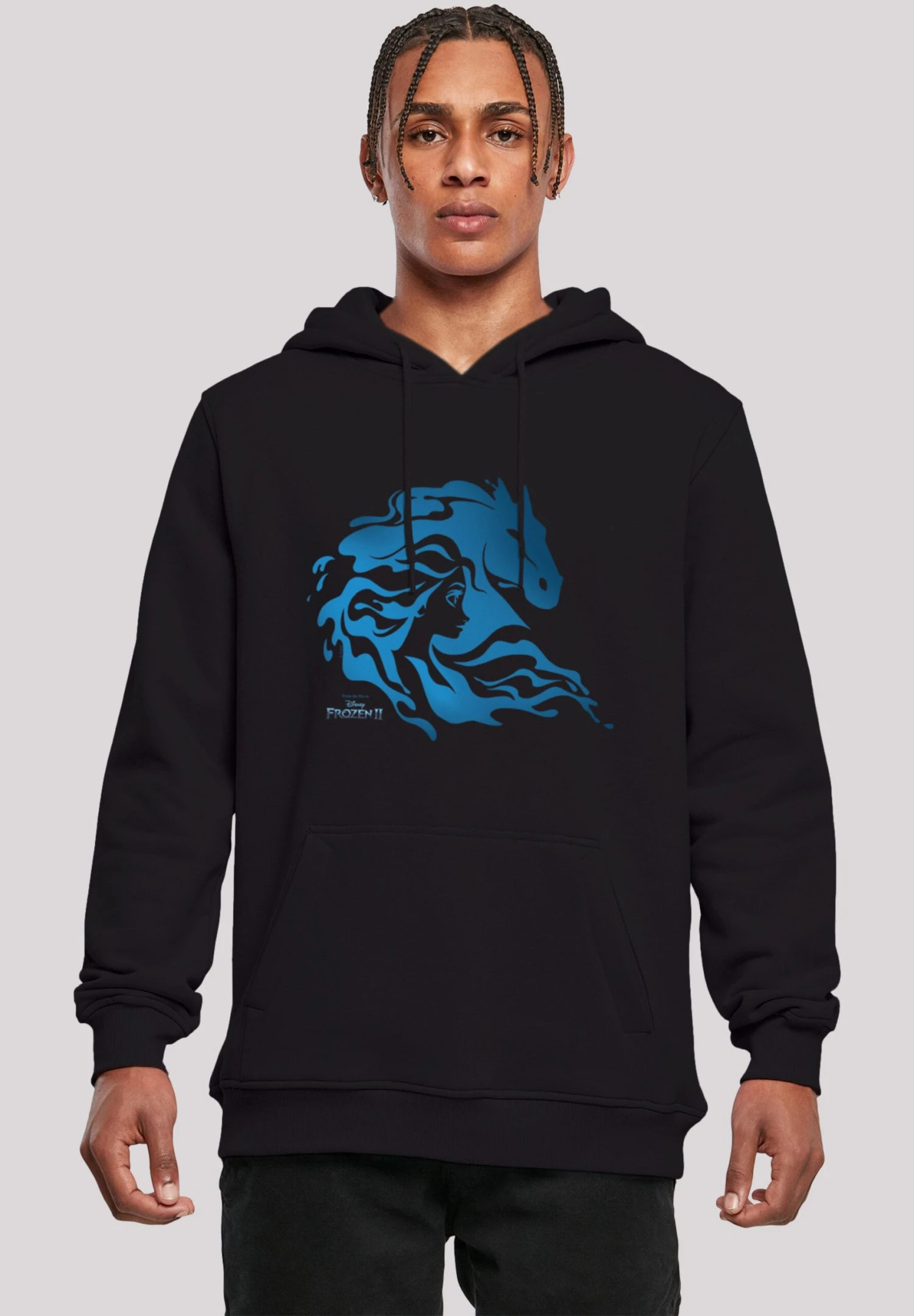 F4NT4STIC Disney Frozen Elsa Nokk Wassergeist Pferd Silhouette - Hoodie - Black 3 F4NT4STIC Disney Frozen Elsa Nokk Wassergeist Pferd Silhouette - Hoodie - Black