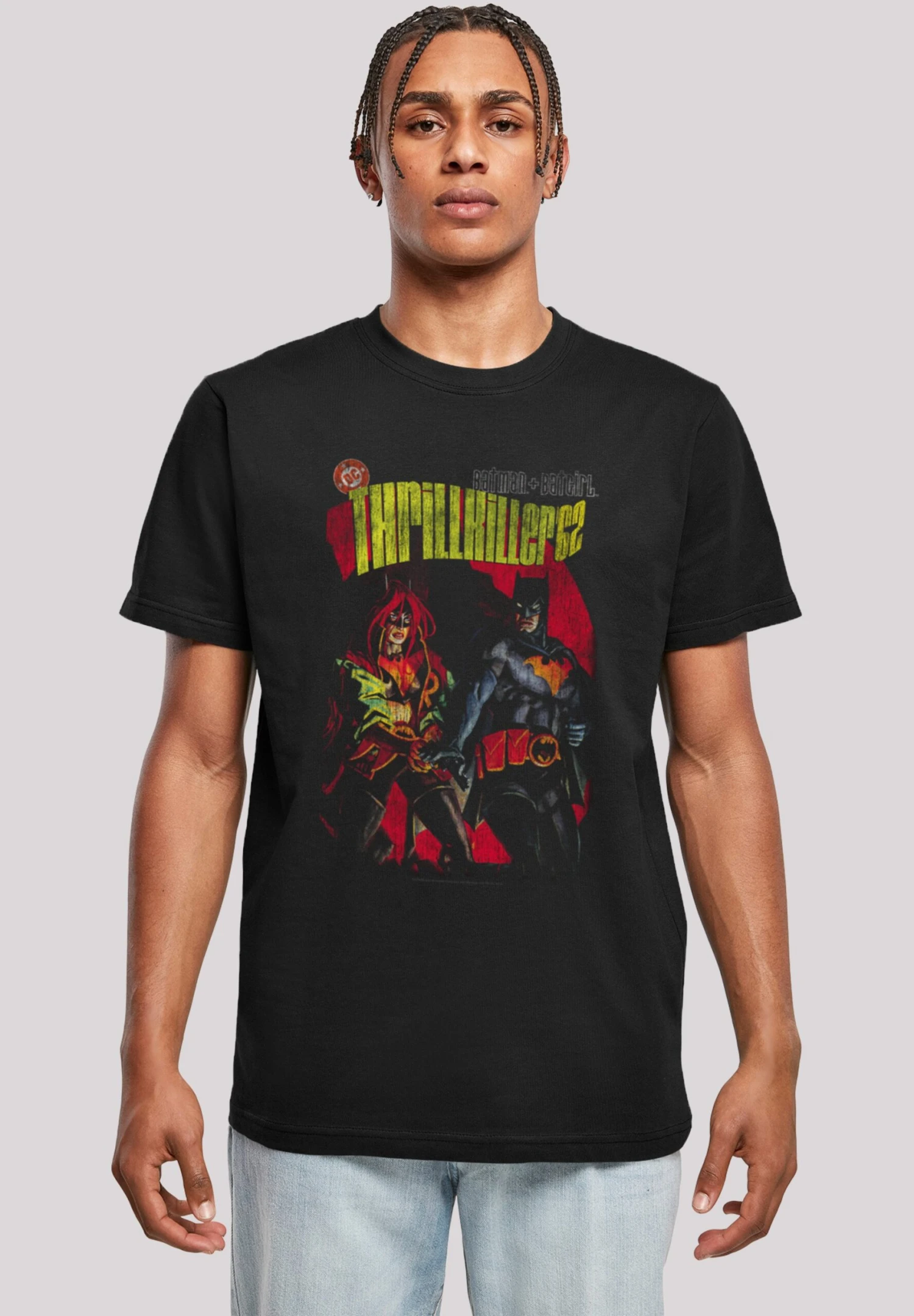 F4NT4STIC Dc Comics Batman And Batgirl Thrilkiller - T-Shirt Print - Black 3 F4NT4STIC Dc Comics Batman And Batgirl Thrilkiller - T-Shirt Print - Black