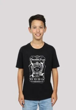 F4NT4STIC Harry Potter Schokofrosch Karte- T-Shirt Print - Black