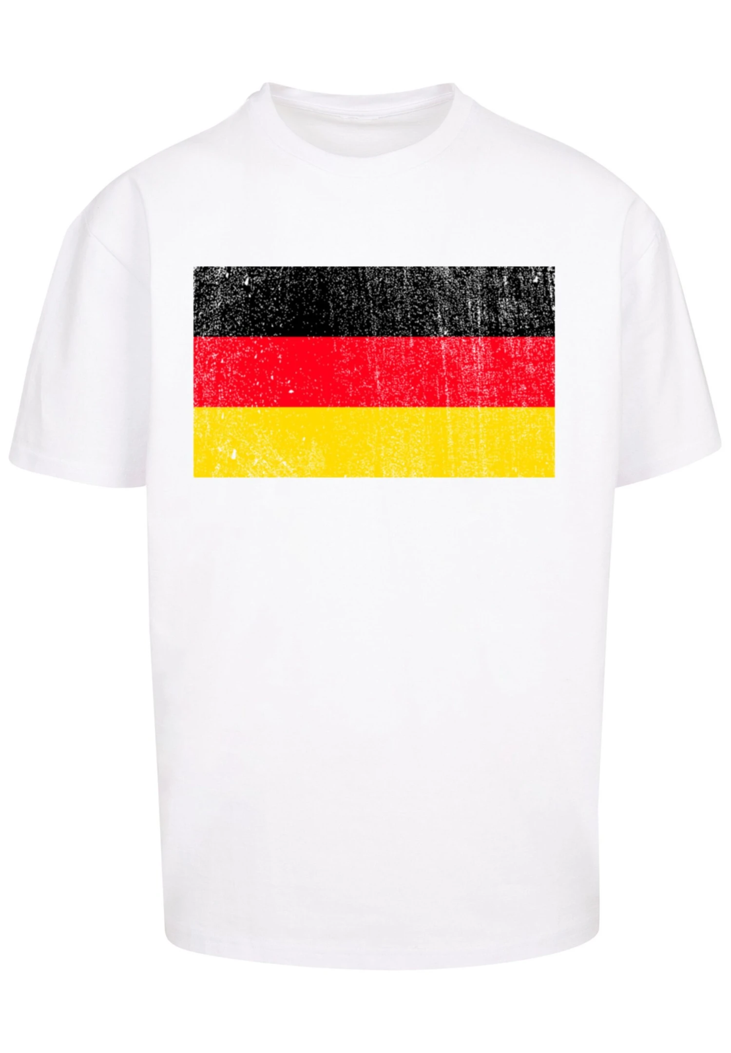 F4NT4STIC Deutschland Flagge Distressed - T-Shirt Print - Weiß 8 F4NT4STIC Deutschland Flagge Distressed - T-Shirt Print - Weiß - Afbeelding 6